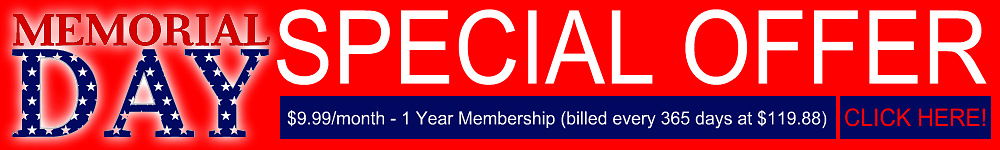 Memorial Day Special Offer - TitanMen.Com - $9.99 monthly for 1 year!