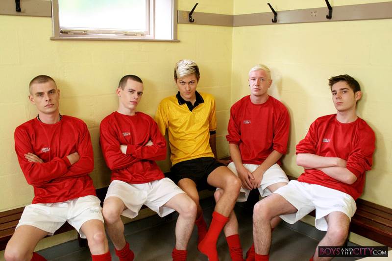 Leo Foxx, Damion Harrison, Jonny Parker, Riley Smith and Skylar Blu