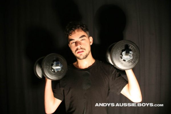 Brunette Aussie Boy James Jerks Off 1