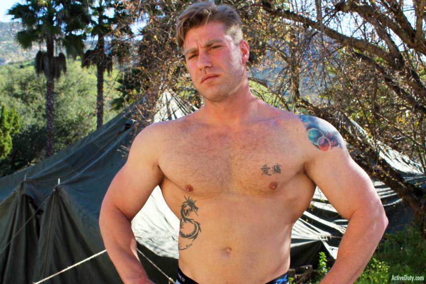 John Hawkins Jerks Off for Active Duty 5