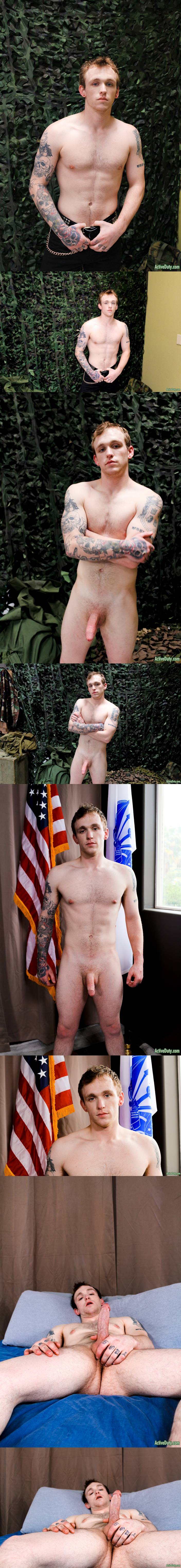 Big Dick Soldier Nickolai Jerks Off