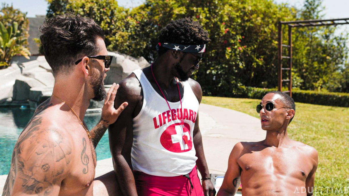 Devin Trez, AJ Sloan & Alpha Wolfe - Greedy Creampies: Lifeguard Duty