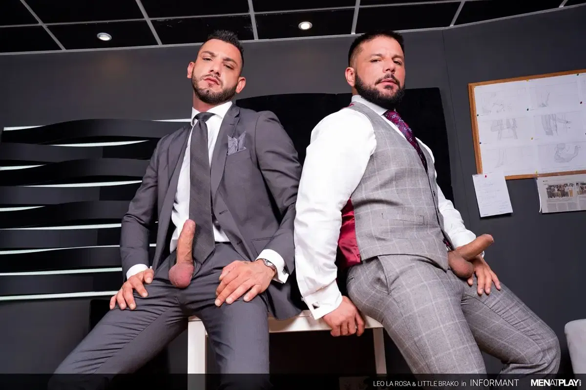 Little Brako Stains Leo La Rosa's Suit With Cum 3