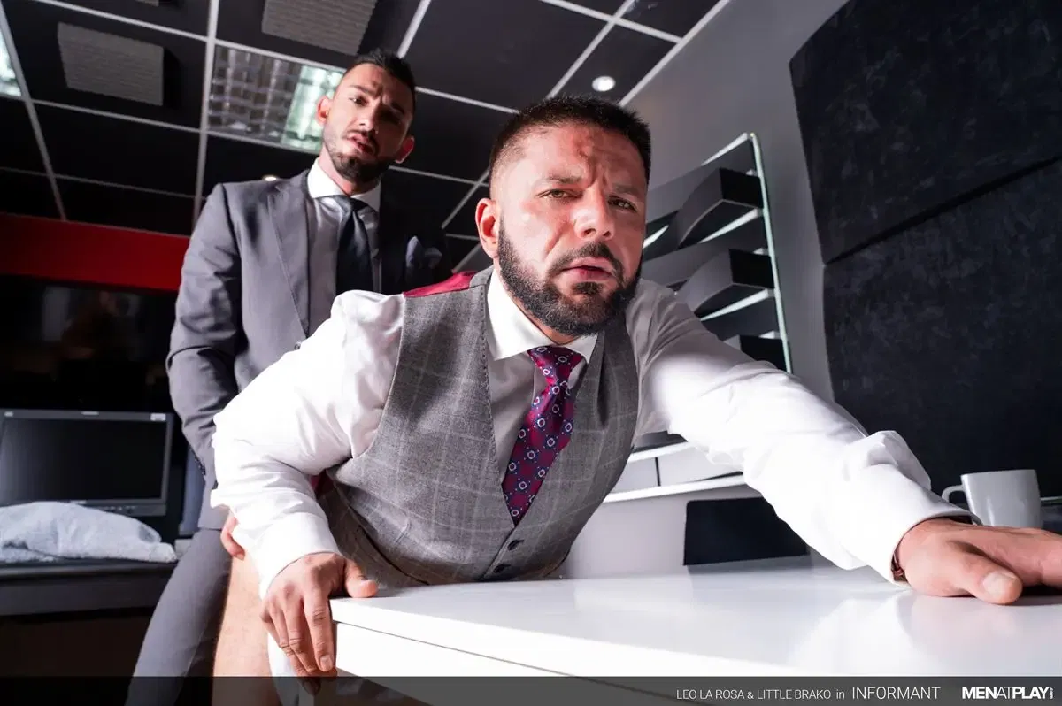 Little Brako Stains Leo La Rosa's Suit With Cum 6