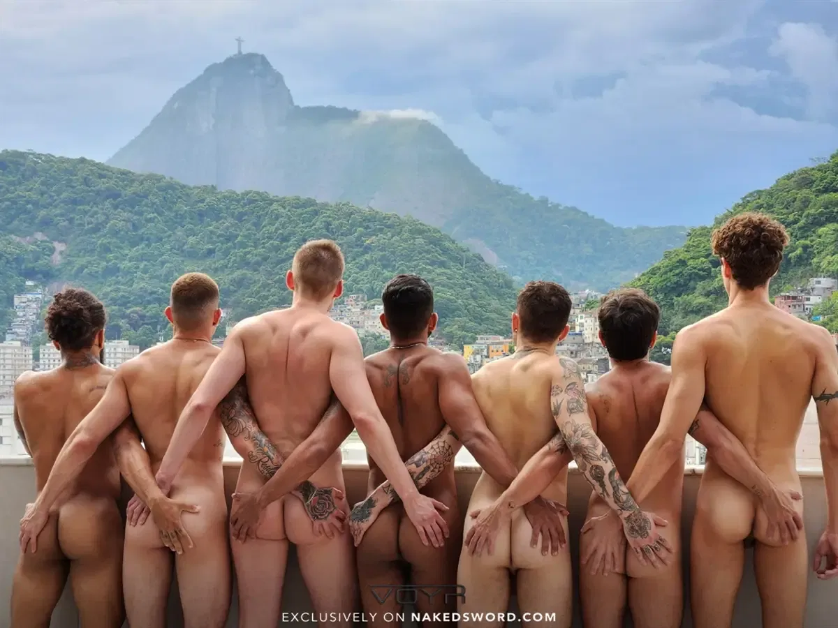 Gael's Bareback Gangbang For Naked Sword 7