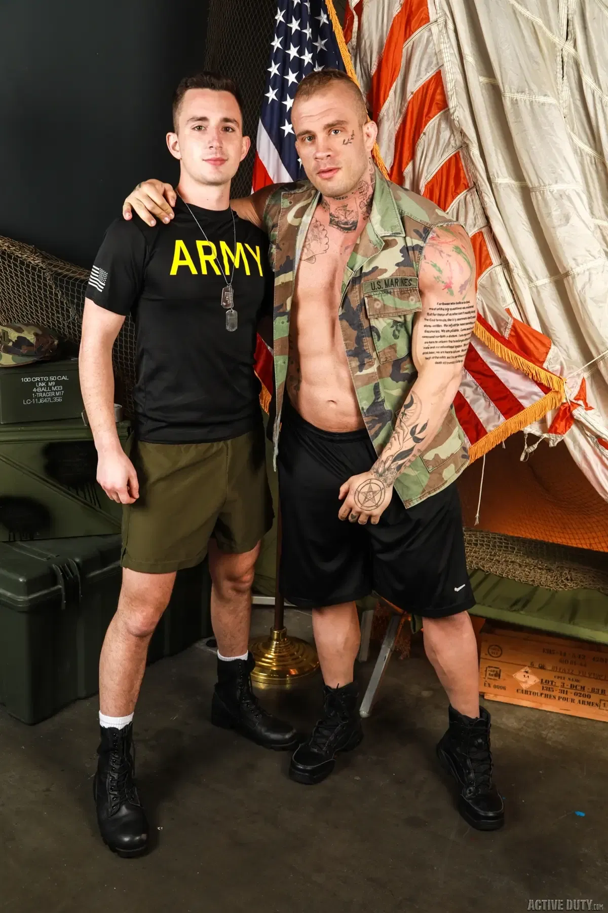 Military Porn Action With Chase Tyler & Davin Strong