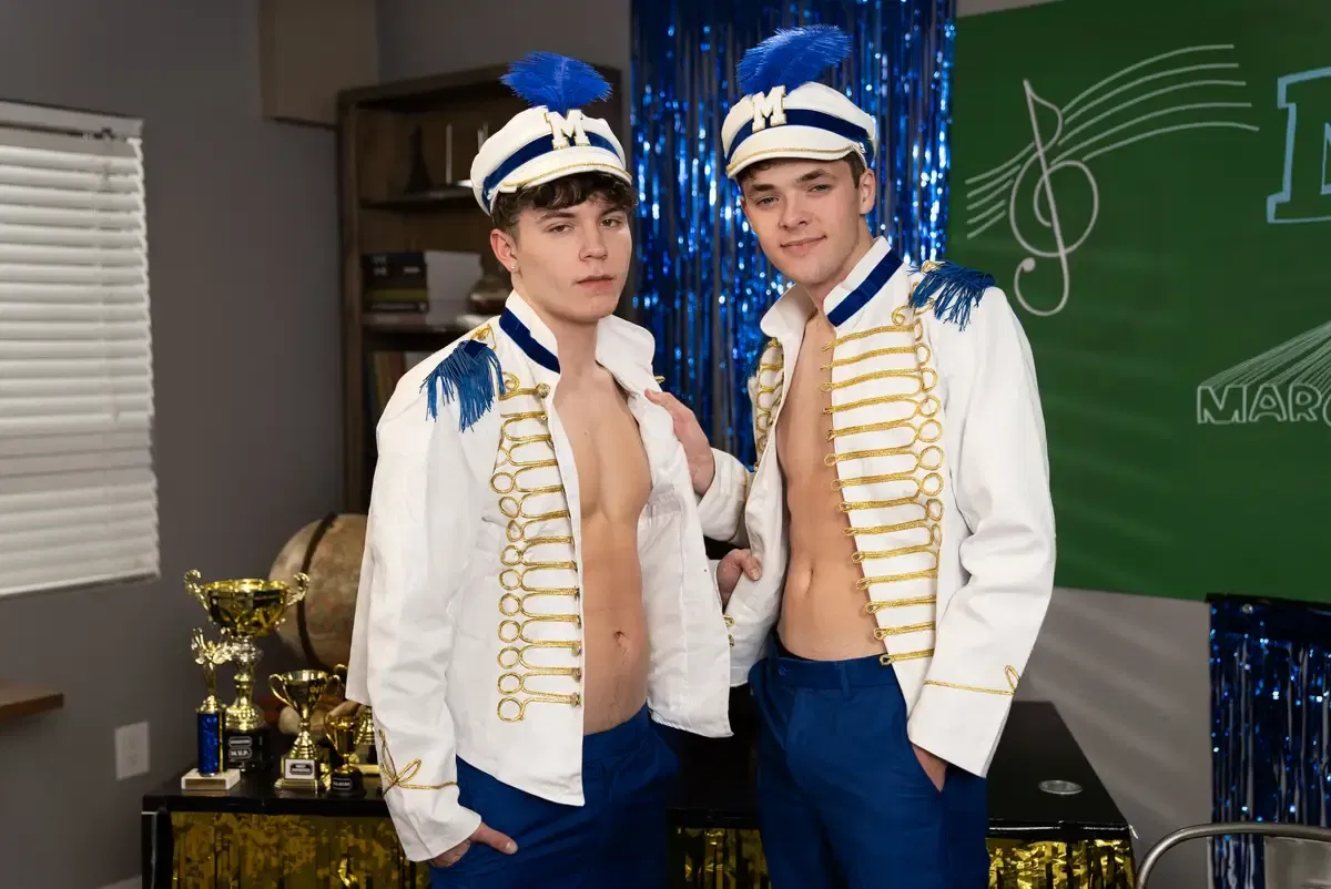 Marching Band Cock Mates: Troye Dean & Drake Von 7