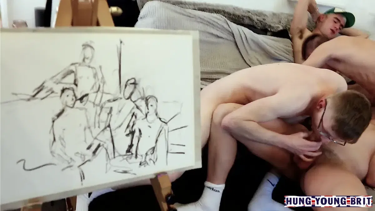 Hung Young Brit: A Painting Session Turns Into An Orgy 4