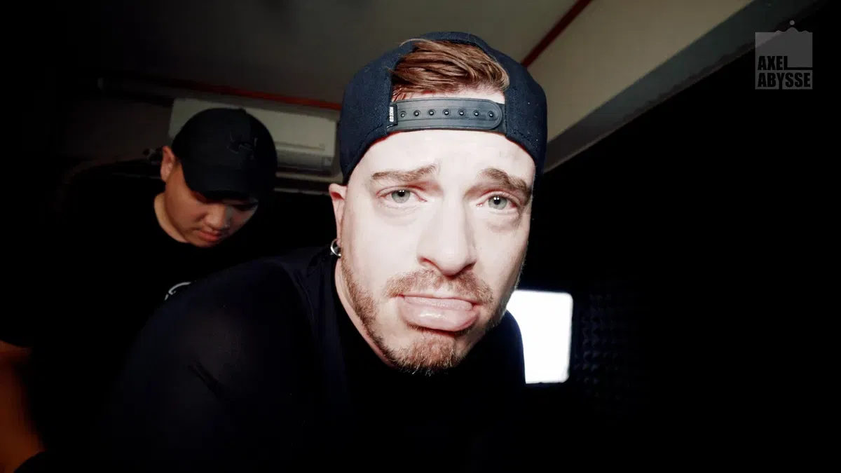 Bound Axel Abysse Enjoys Fisting & Sounding 19