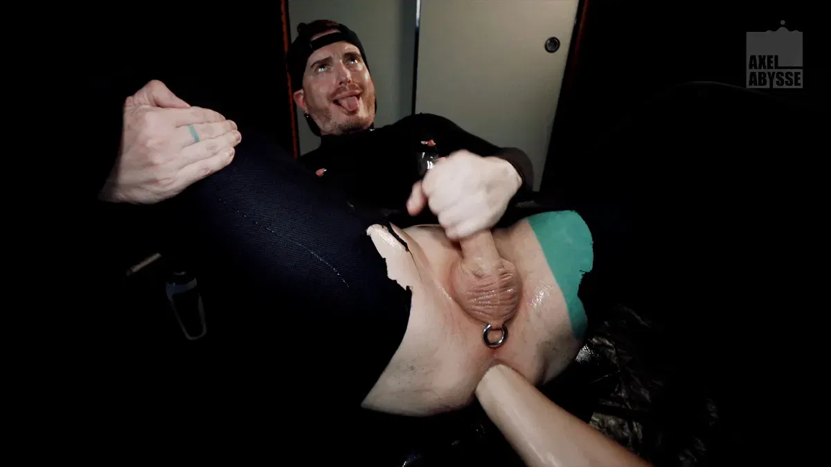 Bound Axel Abysse Enjoys Fisting & Sounding 22