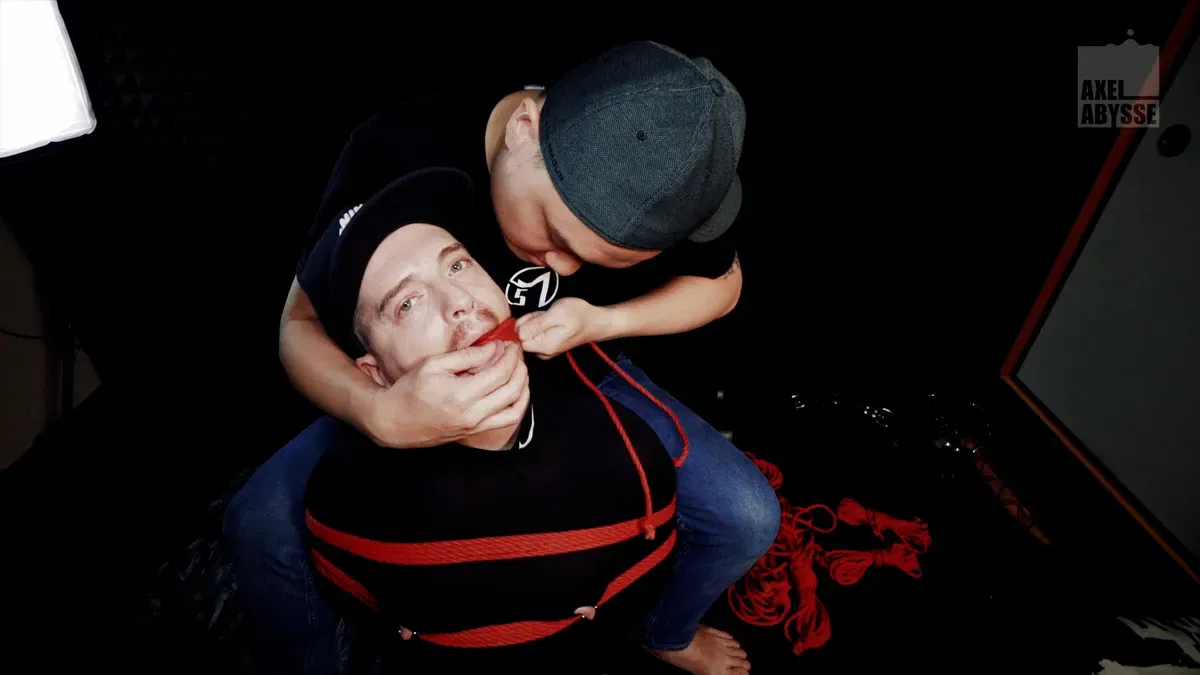 Bound Axel Abysse Enjoys Fisting & Sounding 6