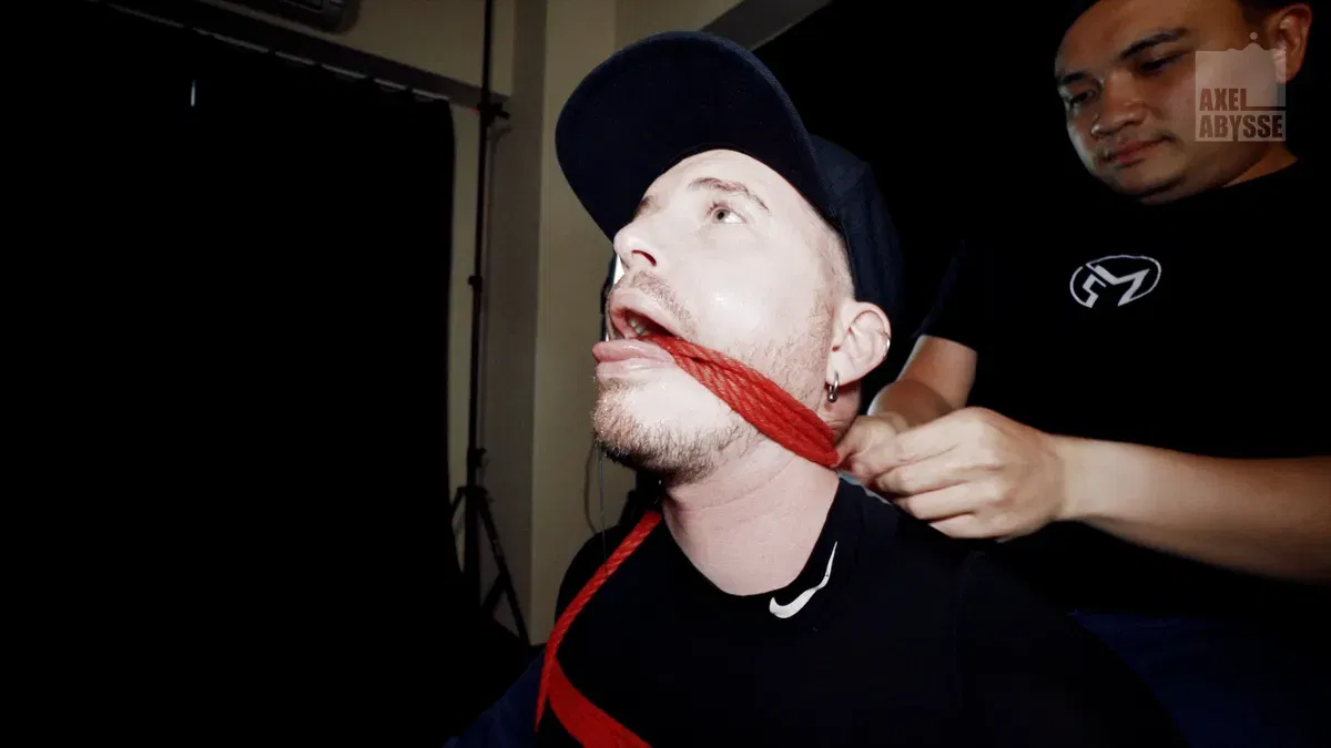 Bound Axel Abysse Enjoys Fisting & Sounding 8