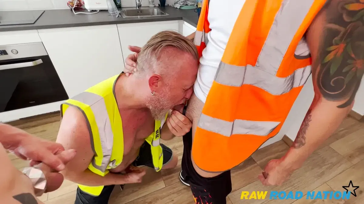 Kinky Daddy Gets Bred By 2 Lads and Swallows Their Cum 1