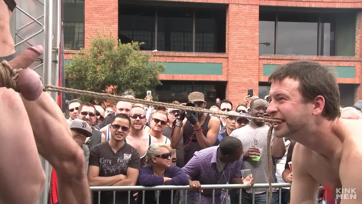 Spectacular BDSM Gang-Bang In Public 3