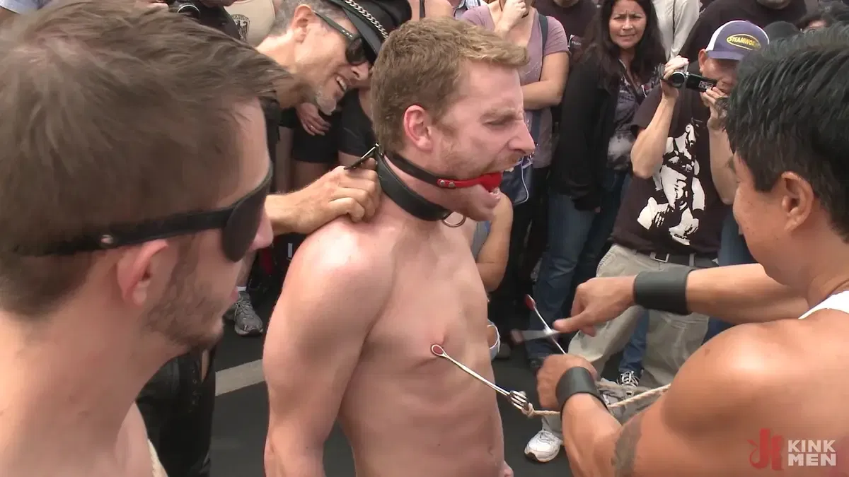 Spectacular BDSM Gang-Bang In Public 8