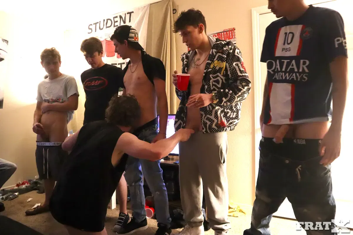 The Guys From FratX Teach The Newbie A Raw Lesson 5