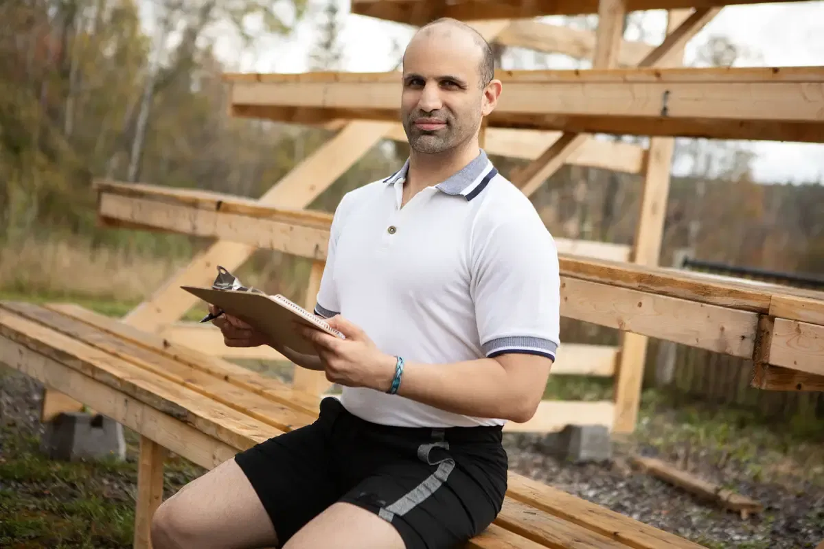 Bleacher Blonde Gets Two Cocks: Angellica Good, Ricky Hard & Clark Delgaty