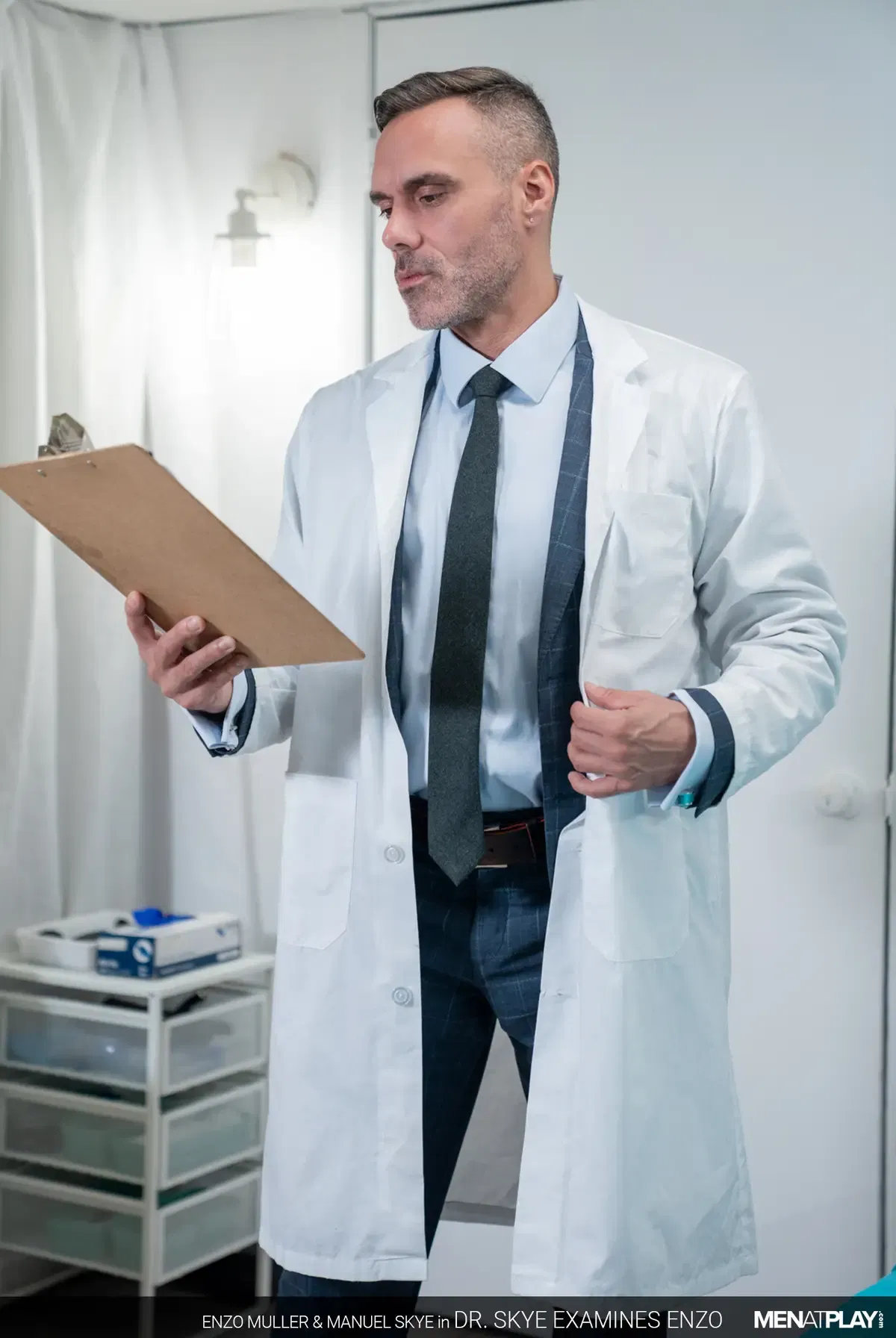 Dr. Manuel Skye Examines Enzo Muller at Men At Play 2
