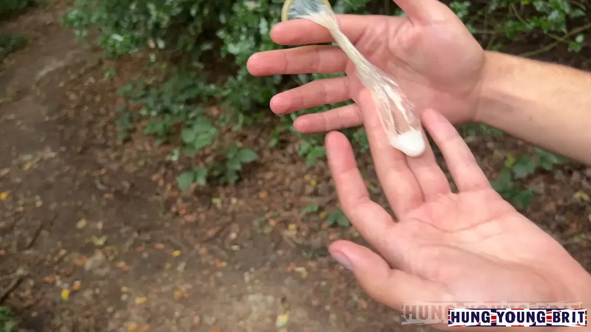 Hung Young Brit: Used Condoms Fishing 1