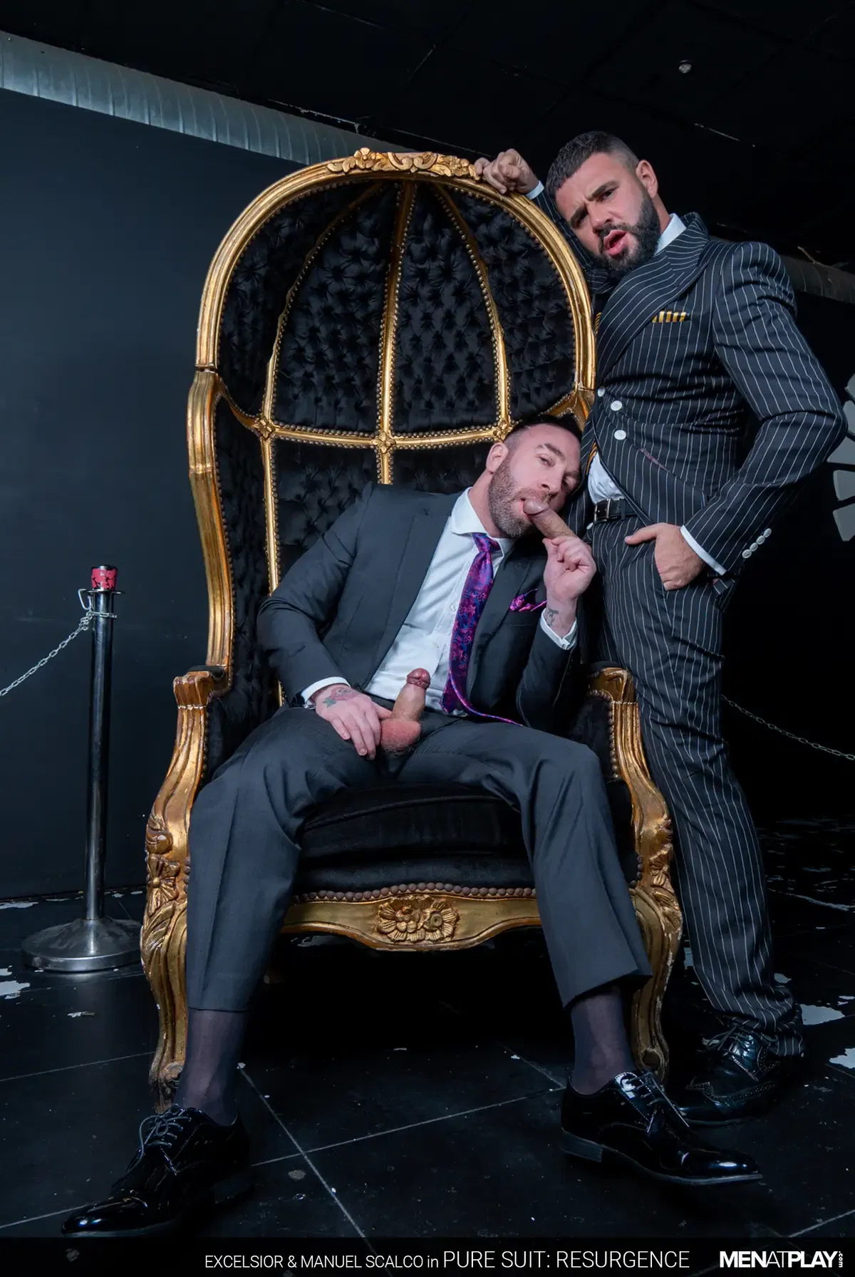 Excelsior Polishes Manuel Scalco's Shoes And Cock With His Tongue 11