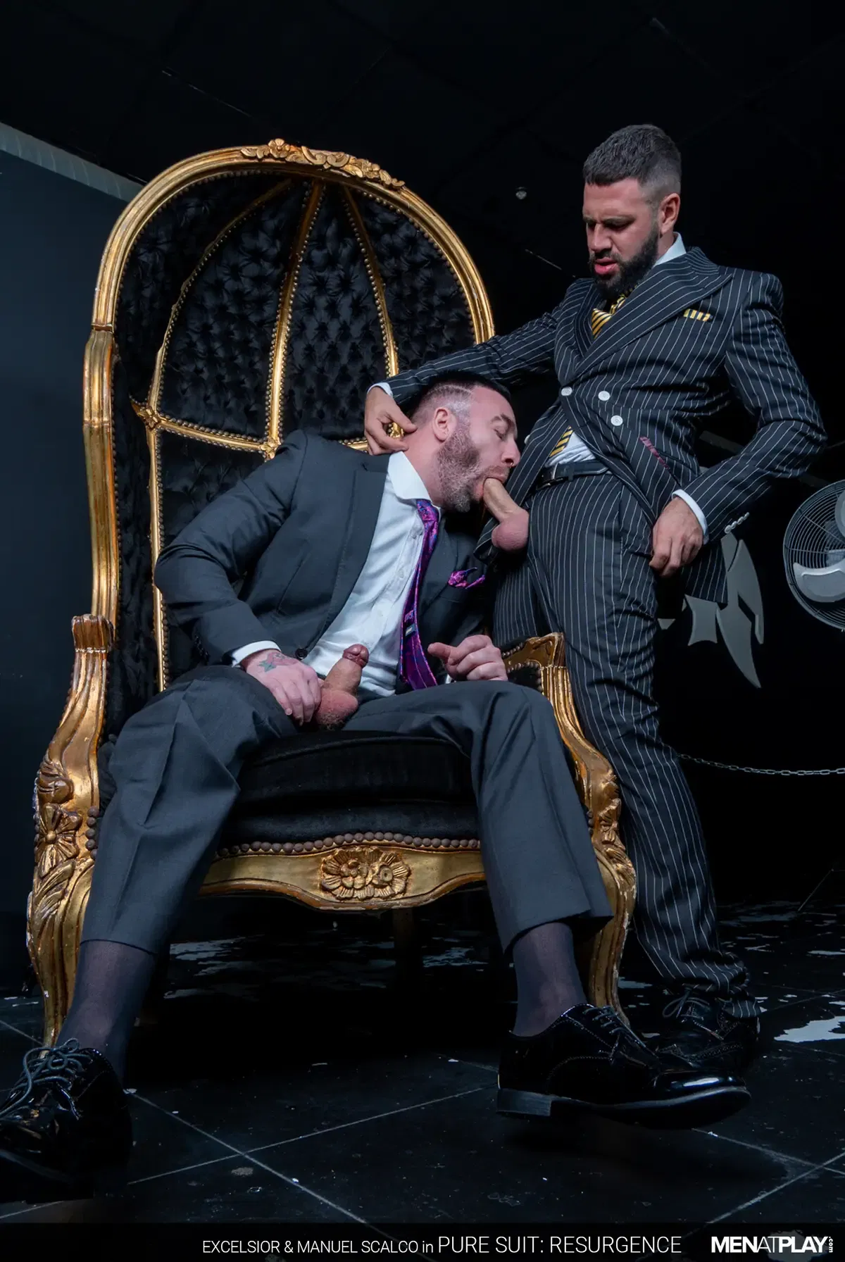 Excelsior Polishes Manuel Scalco's Shoes And Cock With His Tongue 12