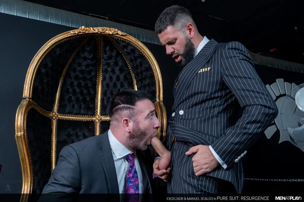 Excelsior Polishes Manuel Scalco's Shoes And Cock With His Tongue 13