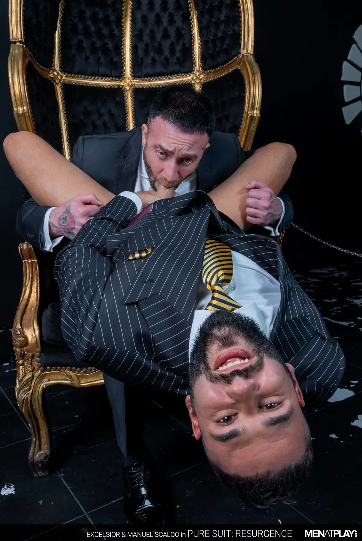 Excelsior Polishes Manuel Scalco's Shoes And Cock With His Tongue 17