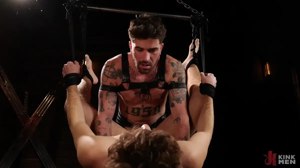 Leather Stud Chris Damned Teaches Carter Collins How To Be His Slave 17