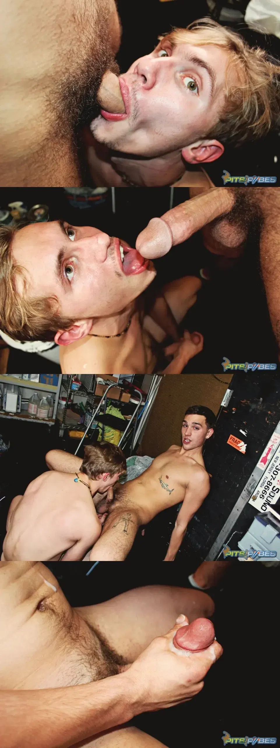 Pits & Cum: Darron Bluu & Zach Murphy 1