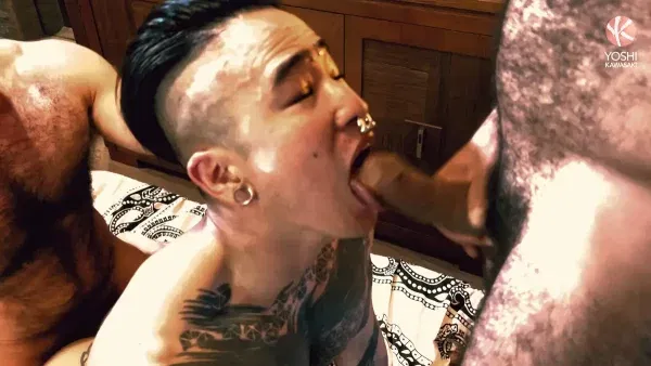 Yoshi Kawasaki Gets Gang-Banged By 3 Muscle Bears 1 Yoshi Kawasaki Gets Gang-Banged By 3 Muscle Bears 1
