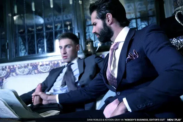 Suited Businessmen Dani Robles & Kayden Gray Do It Suited Businessmen Dani Robles & Kayden Gray Do It