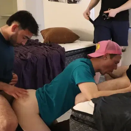 Garret Davis' Orgy at FratX Gay Porn 4