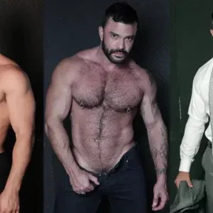 Bar Threesome: Dato Foland, Klein Kerr, & Rogan Richards Gay Porn