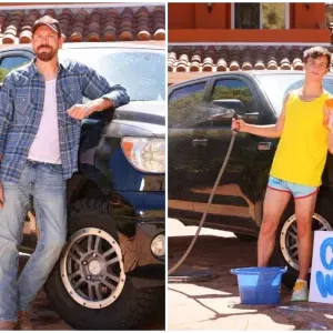 Carwash: Zac Steele Cleans Ryan Landers Gay Porn 10