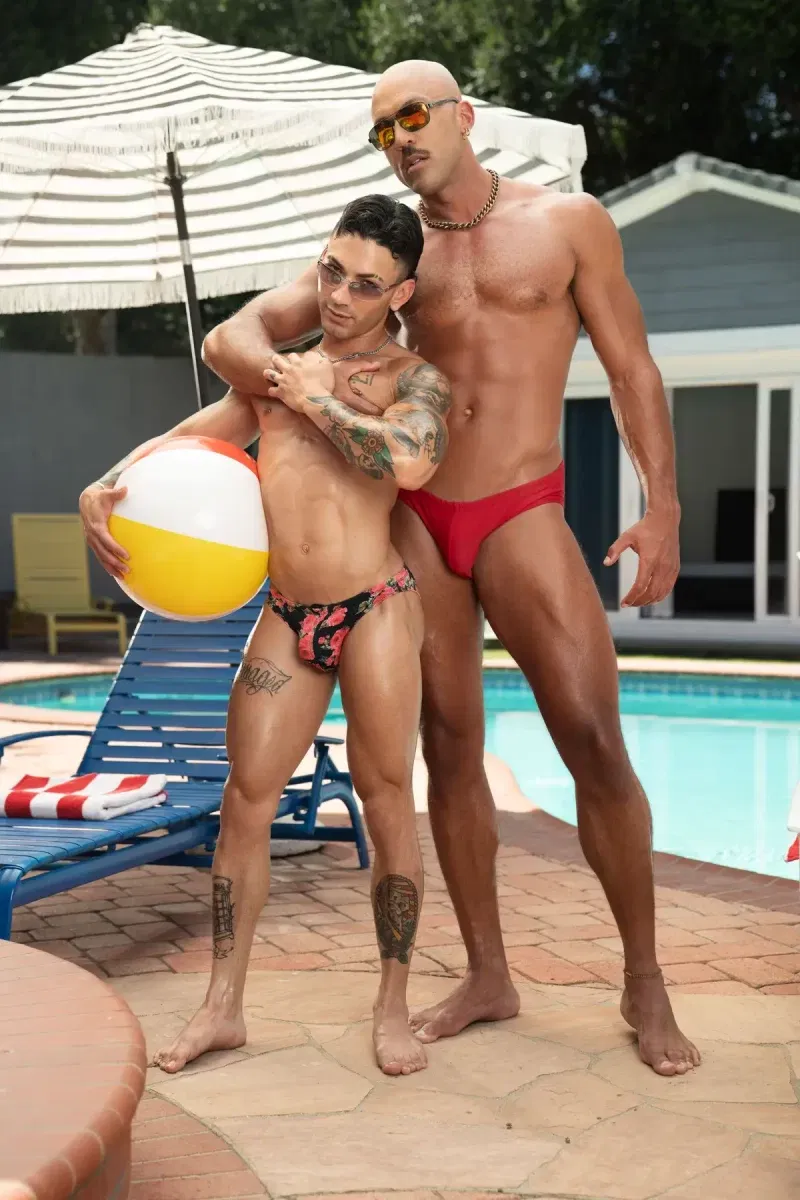 Diving Into His Ass: Siren Santiago & Rocky Unleashed Gay Porn 1