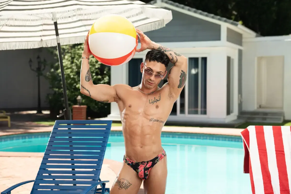 Diving Into His Ass: Siren Santiago & Rocky Unleashed Gay Porn 2