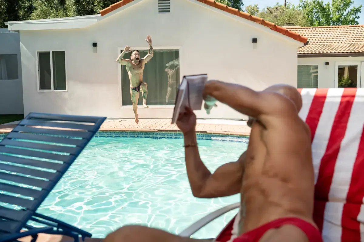 Diving Into His Ass: Siren Santiago & Rocky Unleashed Gay Porn 4