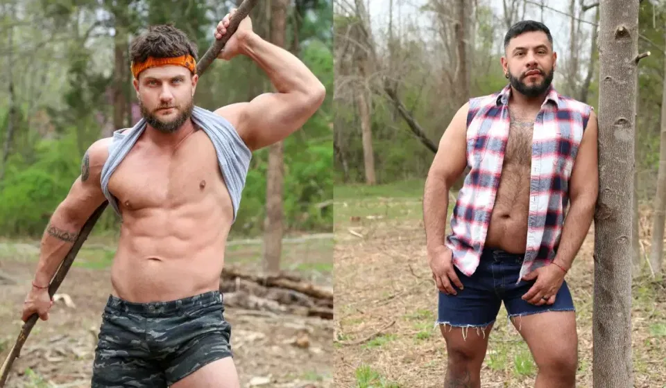 Heath Halo & Nico Bear Have Outdoor Sex Heath Halo & Nico Bear Have Outdoor Sex Gay Porn