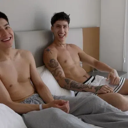 Isaac Bottoms For Angel Elias At Guys In Sweatpants Gay Porn