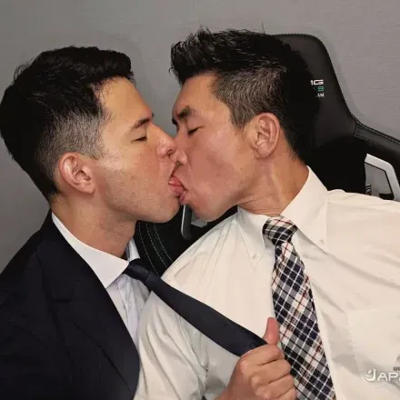 Japan BoyZ Urano & Go Isagi Have Sex In Suits Gay Porn