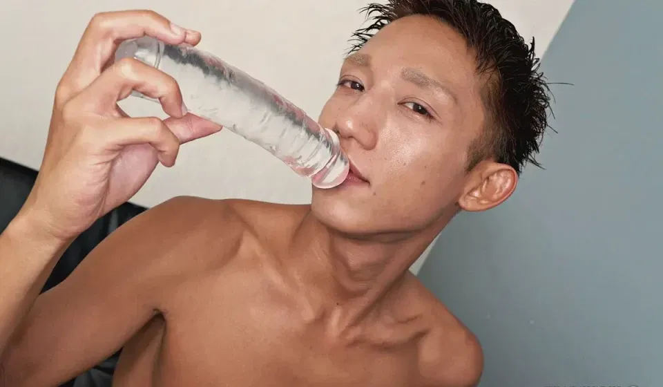 Kazutos Dildo Solo For JapanBoyz Gay Porn