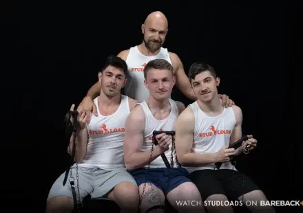 StudLoads: Adam Snow, Harrison Todd, Kyle Harper, & Nico Coopa Gay Porn