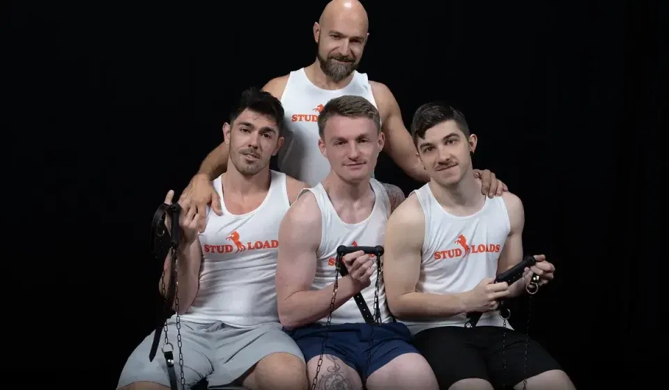 StudLoads: Adam Snow, Harrison Todd, Kyle Harper, & Nico Coopa Gay Porn