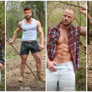 Derek Kage's DP With Heath Halo, River North, & King Cuba Gay Porn