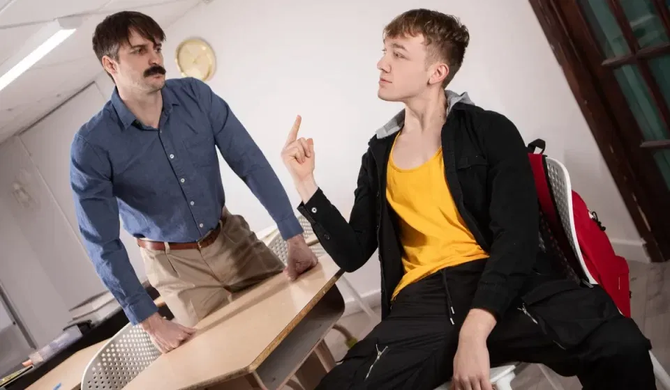 Desk Art: Ezra Mahomes & Seb Leblan Desk Art: Ezra Mahomes & Seb Leblan Gay Porn