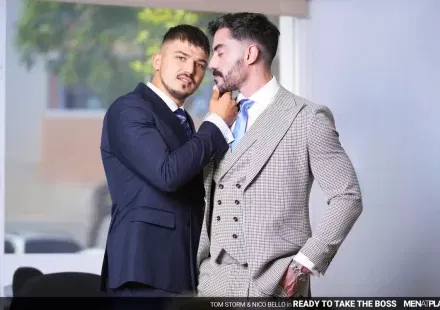 Nico Bello & Tom Storm: Suits & Office Sex Gay Porn