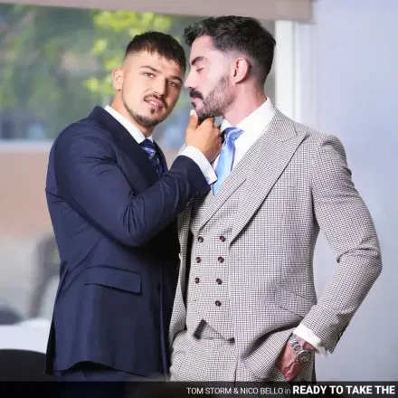 Nico Bello & Tom Storm: Suits & Office Sex Gay Porn
