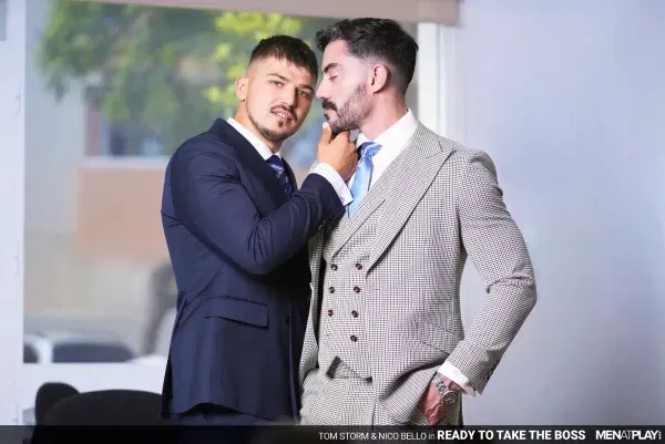 Nico Bello & Tom Storm: Suits & Office Sex Gay Porn