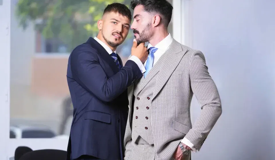Nico Bello & Tom Storm: Suits & Office Sex Gay Porn