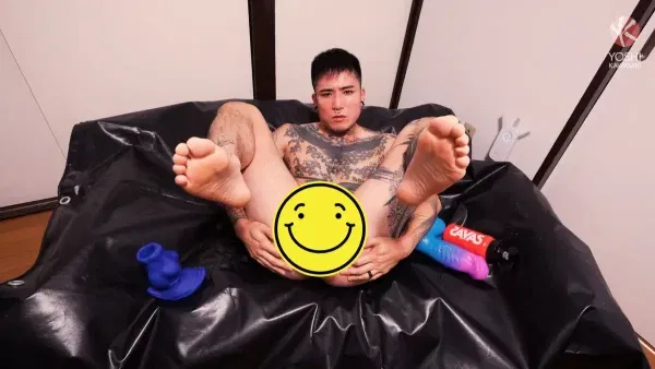 Yoshi Kawasaki's Big Dildo Solo Gay Porn